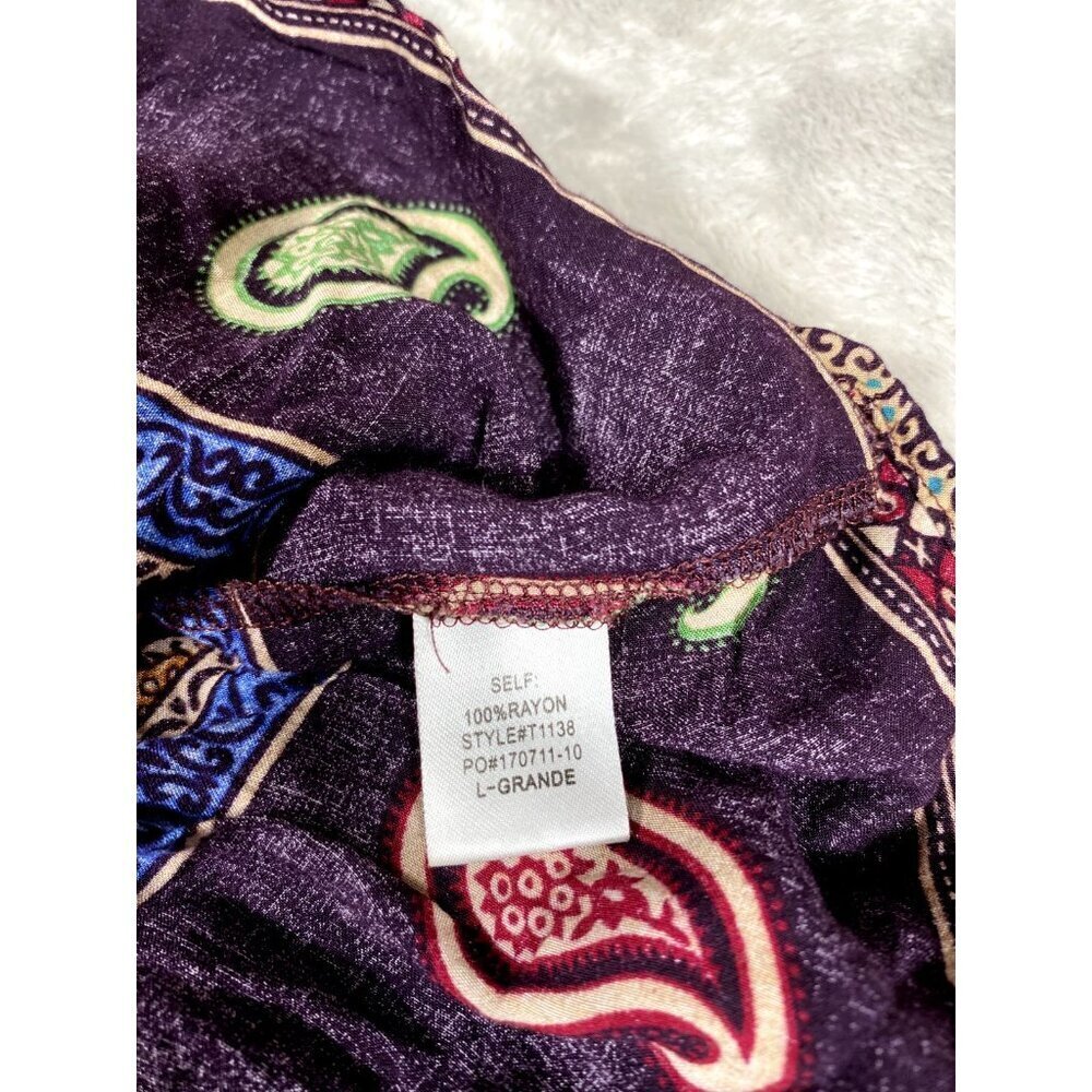 Boho Patchwork Paisley /Top - V-Neck Sleeveless, … - image 6